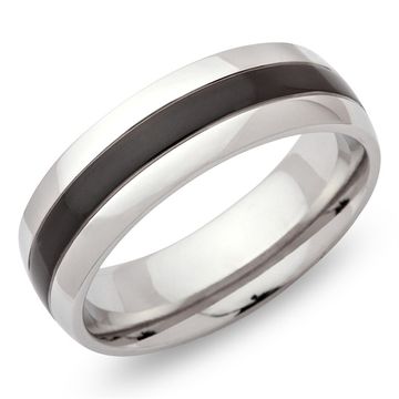 Bague acier personnalisée - 0729