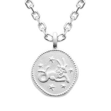 Médaille Capricorne  argent personnalisée – 2793