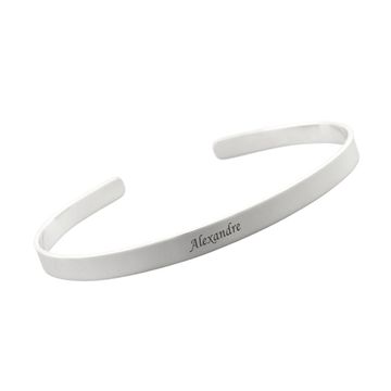 Bracelet jonc argent personnalisé - 2433