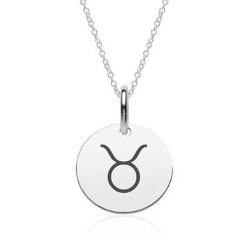 Pendentif astro taureau argent personnalisé - 2160