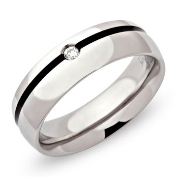 Bague acier femme personnalisée - 1034