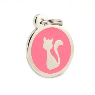 Médaille chat acier personnalisée - 2058