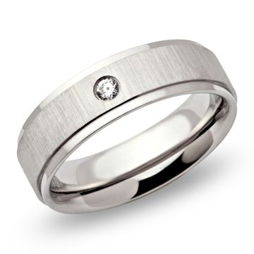 Bague acier femme personnalisée - 0442