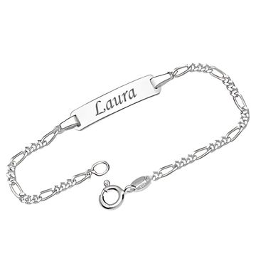 Gourmette argent personnalisée - 0892