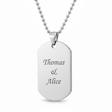 Pendentif acier personnalisé - 0163