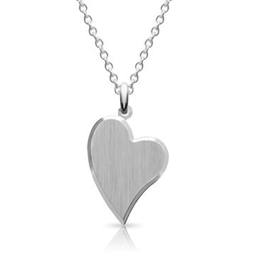 Pendentif coeur argent personnalisé - 0916