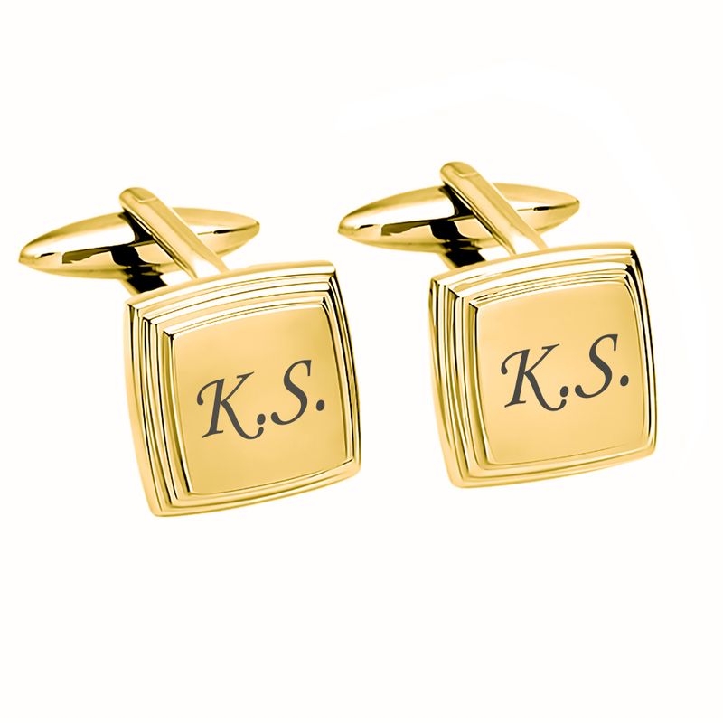 Boutons De Manchette Or Jaune 14k Avec Diamants - Occasion élégante, Livraison USA Gratuite