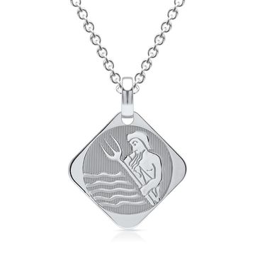 Pendentif zodiaque argent personnalisé - 0919
