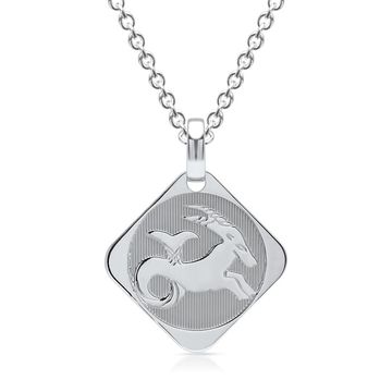 Pendentif zodiaque argent personnalisé - 0918