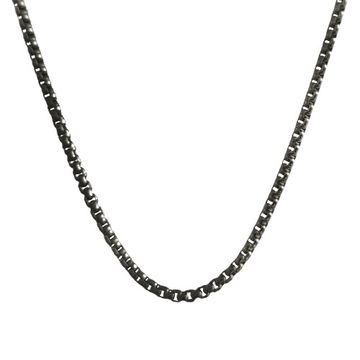 Chaîne vénitienne acier noir 2mm - 2606