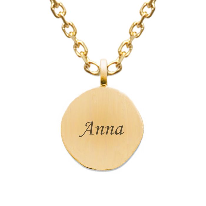 Médaille Zodiaque Taureau Plaqué Or Jaune - Lumiosa