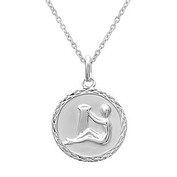 Médaille Verseau argent personnalisée – 2794