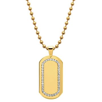 Pendentif dogtag acier personnalisé - 0963