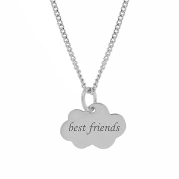 Pendentif nuage argent personnalisé - 2351