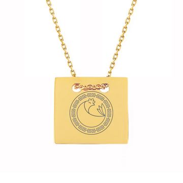 Pendentif zodiaque doré personnalisé - 2872