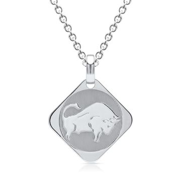 Pendentif zodiaque argent personnalisé - 0922