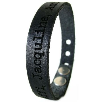 Bracelet cuir noir personnalisé - 1993