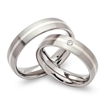 Alliances acier personnalisées - 0341