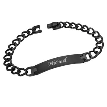 Gourmette acier personnalisée - 1841