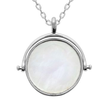 Médaille argent nacre personnalisée - 2801