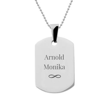 Pendentif dogtag personnalisé - 0818