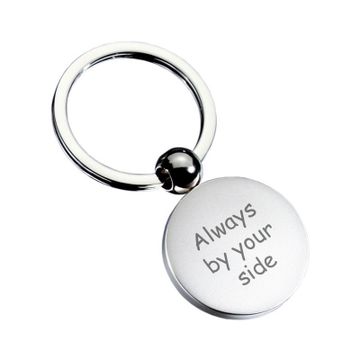 Porte-clé acier rond - 2496