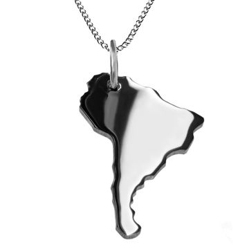 Pendentif argent Amérique du Sud personnalisé - 1203