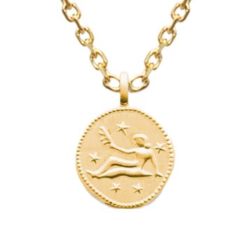 Médaille Vierge plaqué or personnalisée - 2680