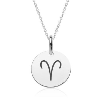 Pendentif astro bélier argent personnalisé - 2159