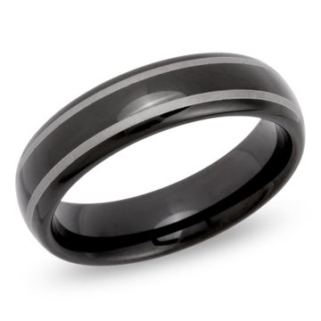 Bague homme tungstène personnalisée - 0407