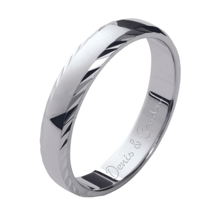 Bague En Argent Massif 925 - Taille 54 - Occasion - Style Simple Et Élégant