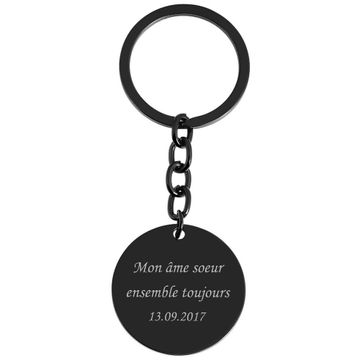 Porte-clé acier personnalisé - 2095