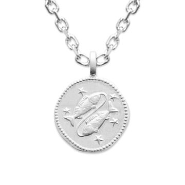 Médaille Poissons argent personnalisée – 2795