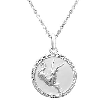 Médaille Capricorne  argent personnalisée – 2793