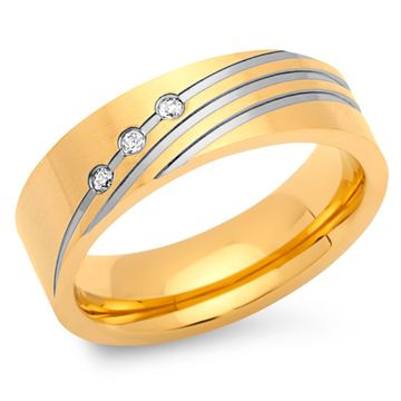 Bague acier femme personnalisée - 0808