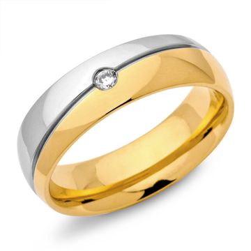 Bague acier femme personnalisée - 0419