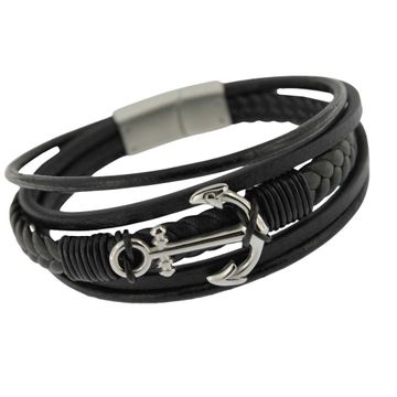 Bracelet cuir ancre personnalisé -2410