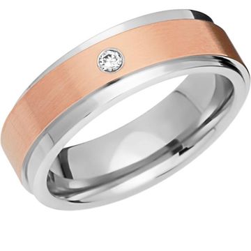 Bague acier femme personnalisée - 1023