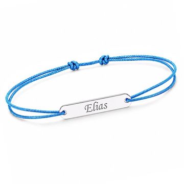 Bracelet cordon argent personnalisé - 2187