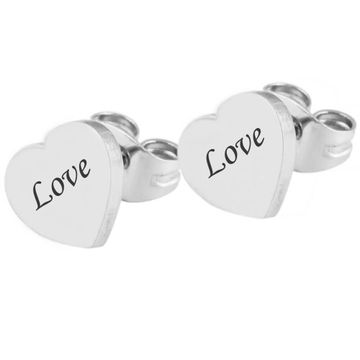 Boucles d'oreilles acier personnalisées - 2086