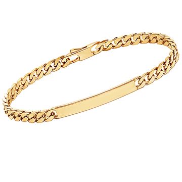 Gourmette plaqué or personnalisée 6mm - 2764