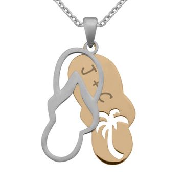 Pendentif tongs personnalisé - 2394