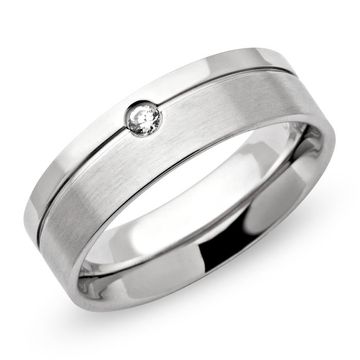 Bague acier femme personnalisée - 0434