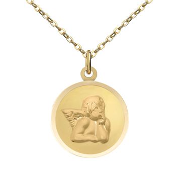 Médaille ange or personnalisée - 2906