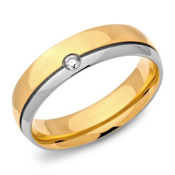 Bague acier femme personnalisée - 0439