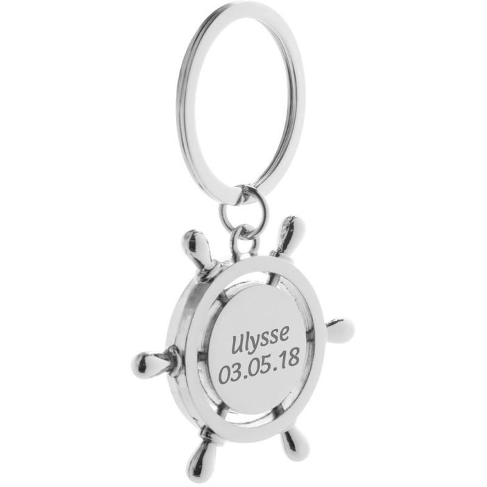 Porte-clés Bateau Voilier - Acier Argenté, 9x4cm, Bijou De Sac Ou Cadeau