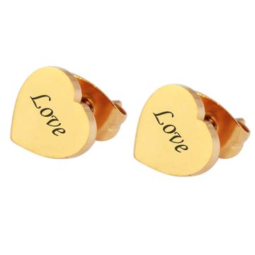 Boucles d'oreilles acier personnalisées - 2089