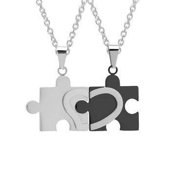 Pendentif puzzle acier personnalisé - 0934