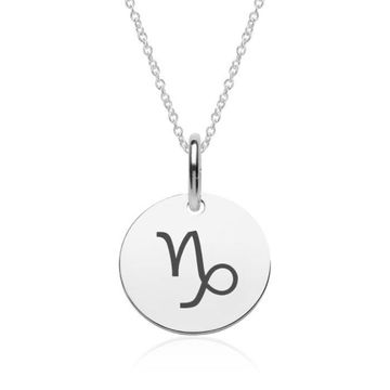 Pendentif astro capricorne argent personnalisé - 2168