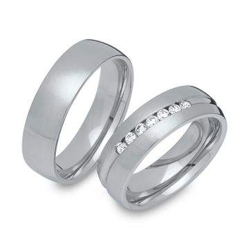 Alliances acier personnalisées - 1455